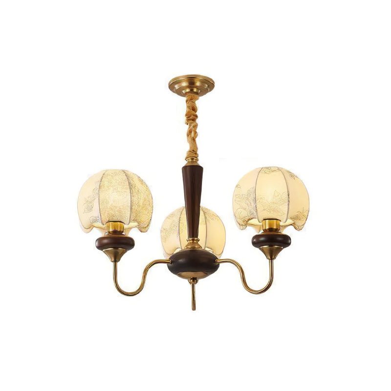 Mushroom Fabric Chandelier – Ambient Illumination in Luxury Interior Setting View 16