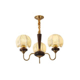 Mushroom Fabric Chandelier – Ambient Illumination in Luxury Interior Setting View 16
