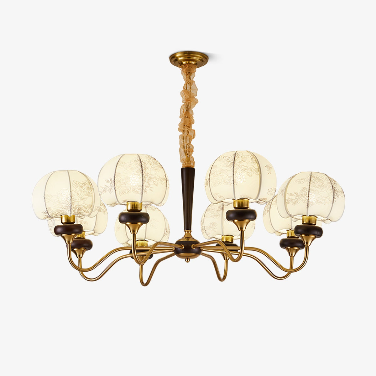Mushroom Fabric Chandelier – Handcrafted Architectural Luxury Lighting Fixture