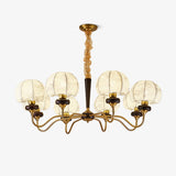 Mushroom Fabric Chandelier – Handcrafted Architectural Luxury Lighting Fixture