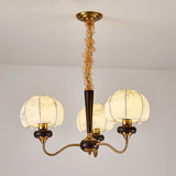 Mushroom Fabric Chandelier – Ambient Illumination in Luxury Interior Setting View 7