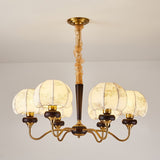 Mushroom Fabric Chandelier – Ambient Illumination in Luxury Interior Setting View 9