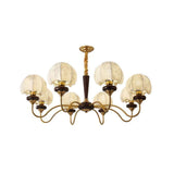 Mushroom Fabric Chandelier – Ambient Illumination in Luxury Interior Setting View 15