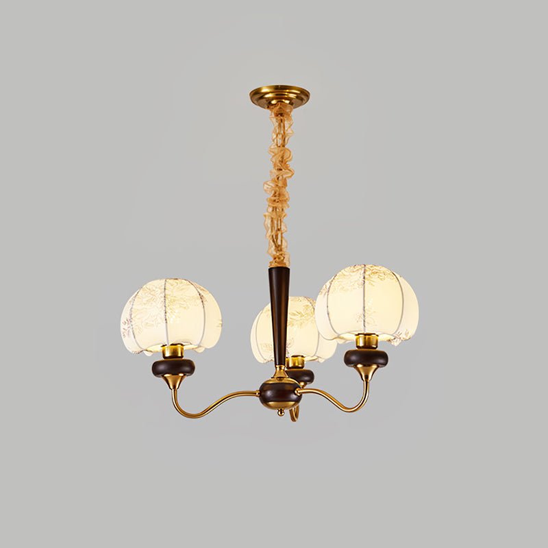Mushroom Fabric Chandelier – Ambient Illumination in Luxury Interior Setting View 12