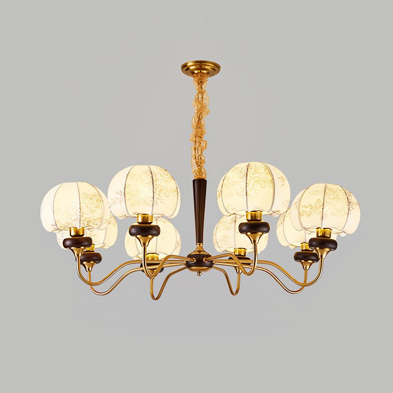 Mushroom Fabric Chandelier – Ambient Illumination in Luxury Interior Setting View 13