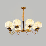 Mushroom Fabric Chandelier – Ambient Illumination in Luxury Interior Setting View 13