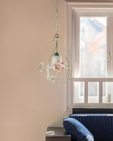 Nacrelle Curated Mouth-Blown Frosted Glass Penda – structural canopy joint detail