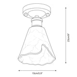 Nalia Alabaster Curated Alabaster Flush Mount Ce – macro detail view