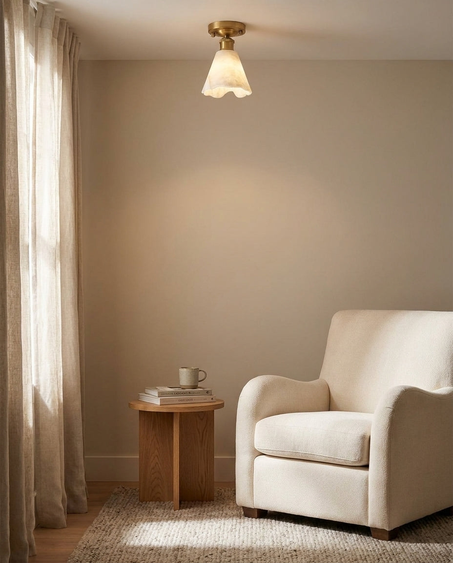 Nalia Alabaster Curated Alabaster Flush Mount Ce – structural canopy joint detail