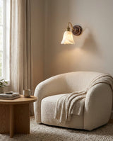 Nalia Alabaster Curated Alabaster Wall Sconce – dimensional scale reference