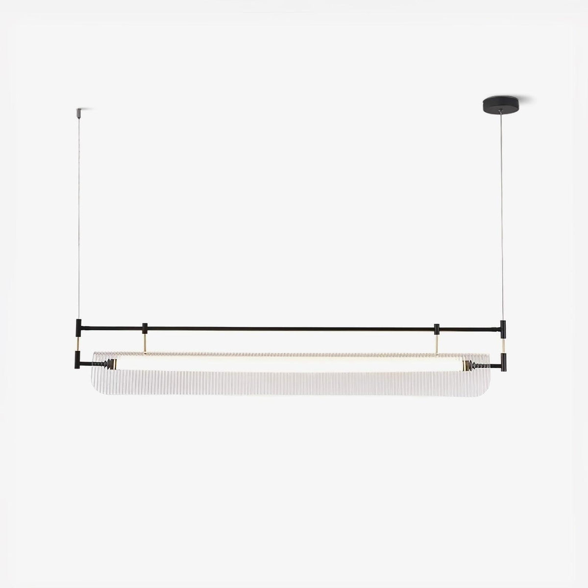 Linear Strip Chandelier – Handcrafted Architectural Luxury Lighting Fixture