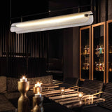 Linear Strip Chandelier – Ambient Illumination in Luxury Interior Setting View 10