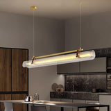 Linear Strip Chandelier – Ambient Illumination in Luxury Interior Setting View 14