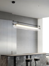 Linear Strip Chandelier – Ambient Illumination in Luxury Interior Setting View 15