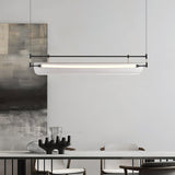 Linear Strip Chandelier – Handcrafted Material Texture and Detail View