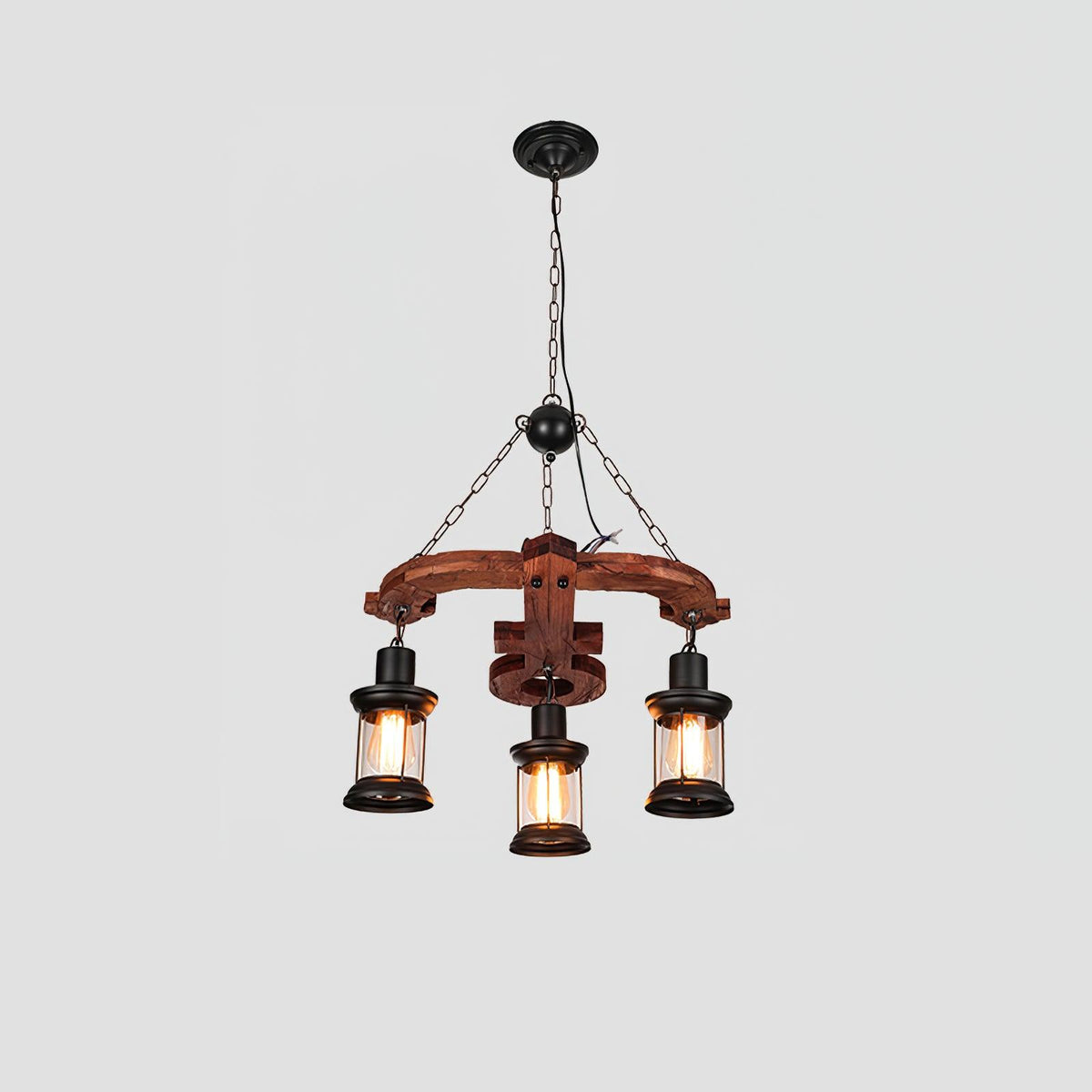 Nautical Industrial Style Wooden Curated Mouth-B – dimensional scale reference #1