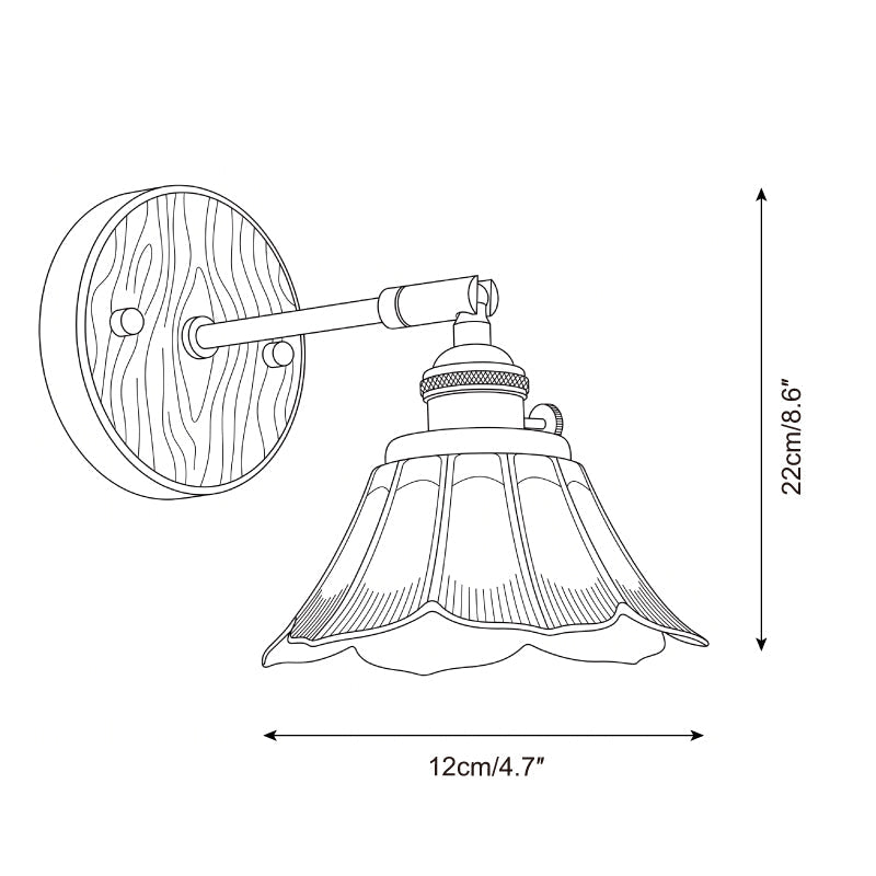 Navira Curated Solid Brass Wall Sconce – macro detail view