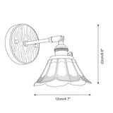Navira Curated Solid Brass Wall Sconce – macro detail view
