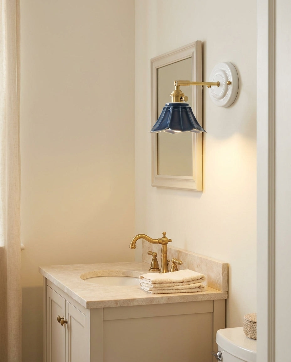 Navira Curated Solid Brass Wall Sconce