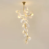 Nebula Petal Curated Hand-Thrown Ceramic Chandel – illuminated warm ambiance setting #1
