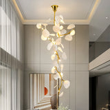 Nebula Petal Curated Hand-Thrown Ceramic Chandel installed in residential dining space