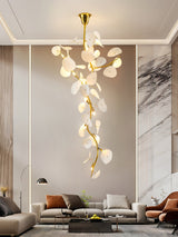 Nebula Petal Curated Hand-Thrown Ceramic Chandel – spatial dining room perspective