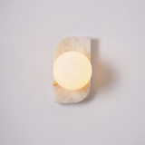 Neptune Alabaster Curated Alabaster Wall Sconce – W 10cm x H 18cm  W 3.9 x H 7 finish configuration