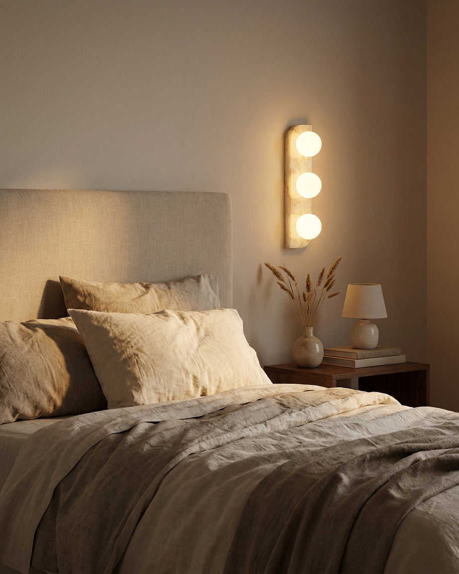 Neptune Alabaster Curated Alabaster Wall Sconce