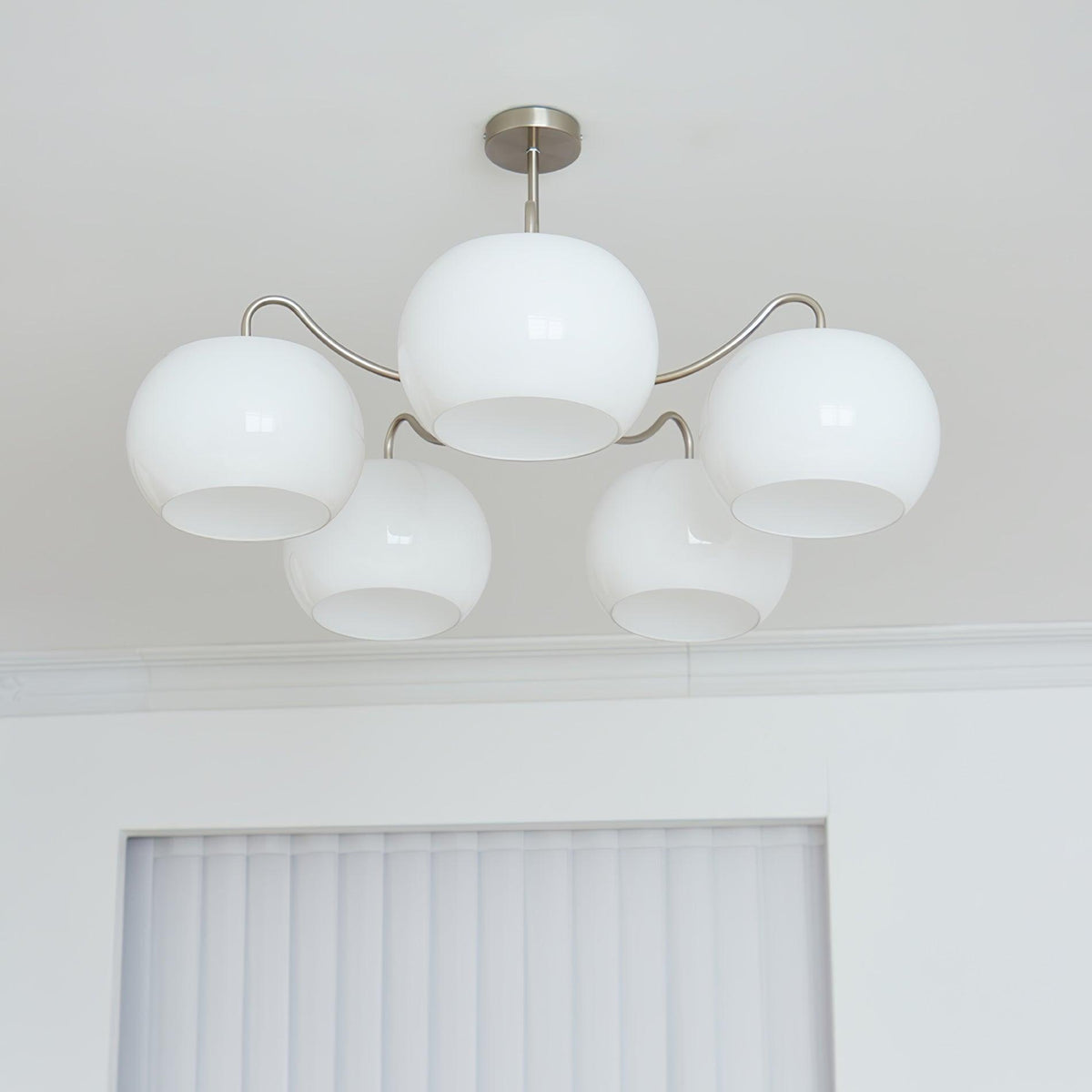 Nickel Persimmon Chandelier – Ambient Illumination in Luxury Interior Setting View 13