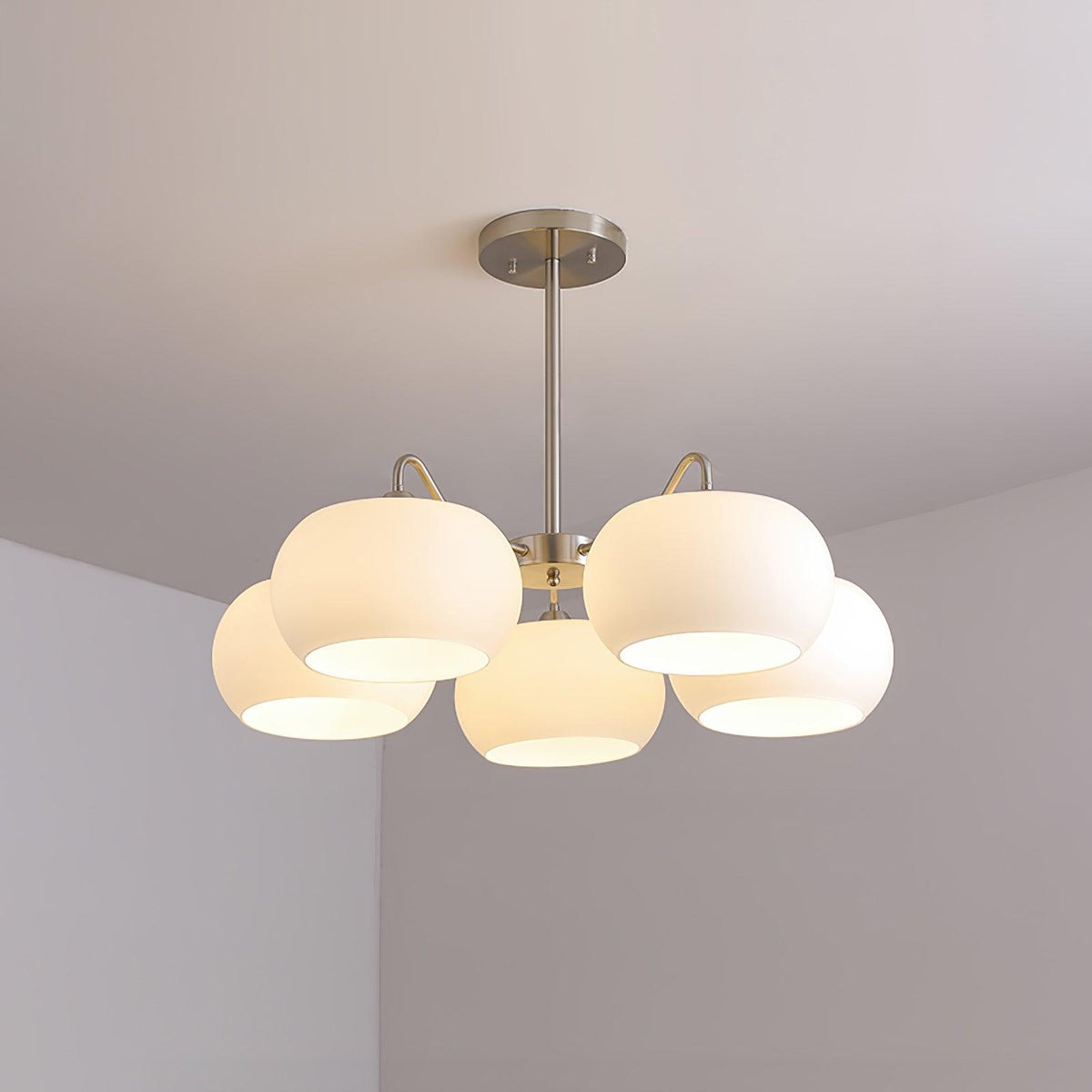 Nickel Persimmon Chandelier – Ambient Illumination in Luxury Interior Setting View 18