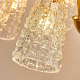 Nikoll Curated Mouth-Blown Frosted Glass Chandel – macro detail view #1
