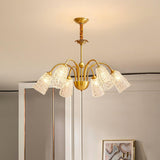 Nikoll Curated Mouth-Blown Frosted Glass Chandel – unlit natural material contrast