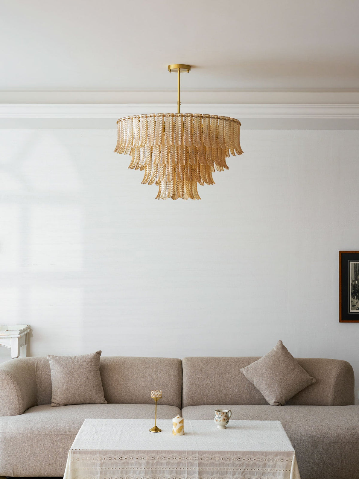 Nobelium Tribeca Chandelier – Ambient Illumination in Luxury Interior Setting View 15