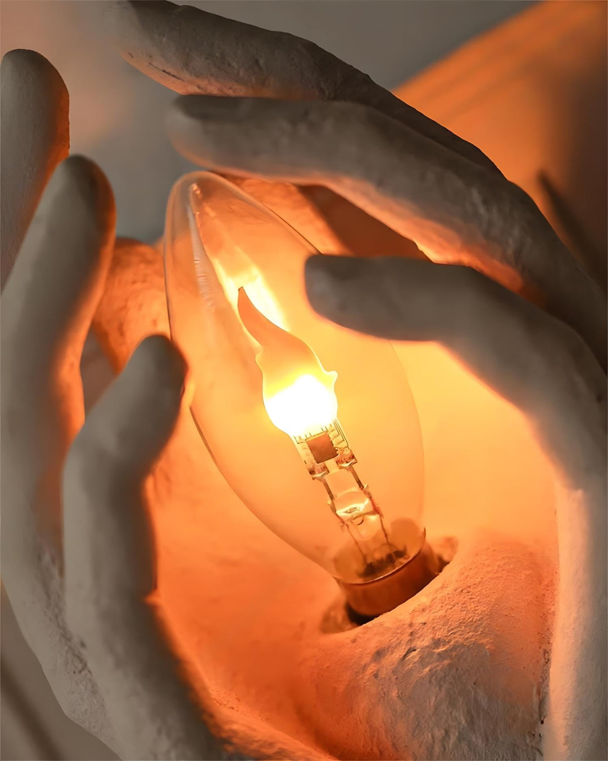 Noctara Amber Glass Wall Sconce - Artisanal View 12
