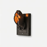 Noctara Amber Glass Wall Sconce - Artisanal View 1