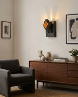 Noctara Amber Glass Wall Sconce - Artisanal View 7