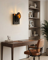 Noctara Amber Glass Wall Sconce - Artisanal View 8