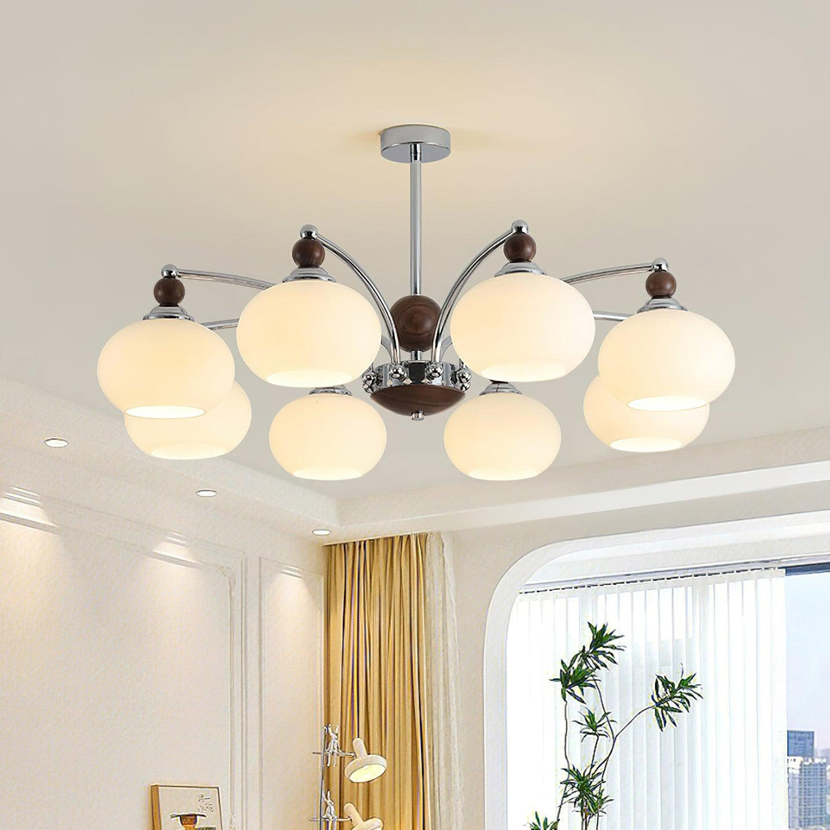 Noir Larenta Chandelier – Handcrafted Material Texture and Detail View