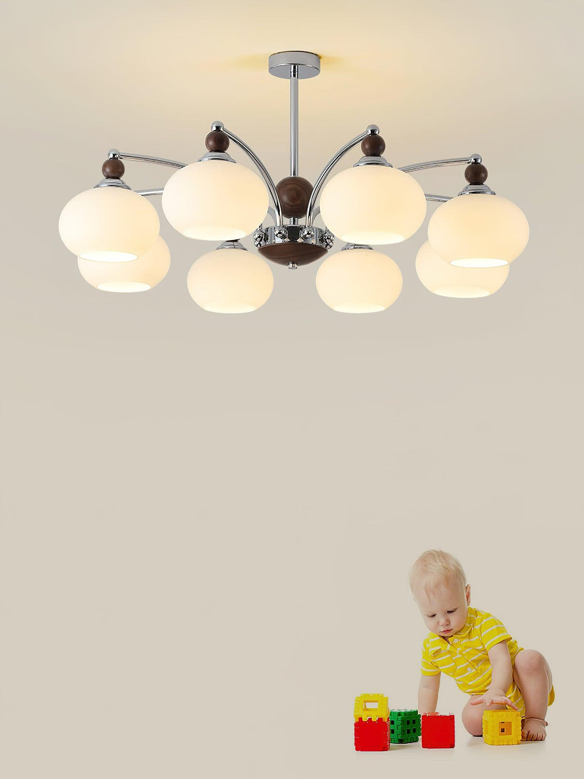 Noir Larenta Chandelier – Ambient Illumination in Luxury Interior Setting View 6