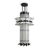 Noirline Curated Optical Acrylic Chandelier – 23 Heads W 90cm x H 183cm  W 35.4 x H 72 finish configuration