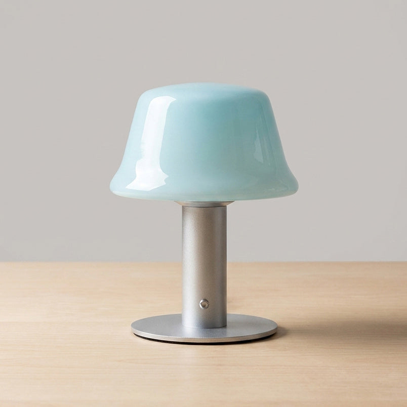 Nolvia Curated Mouth-Blown Frosted Glass Table L – W 11cm x H 22cm  W 4.3 x H 8.6 finish configuration #1 #2