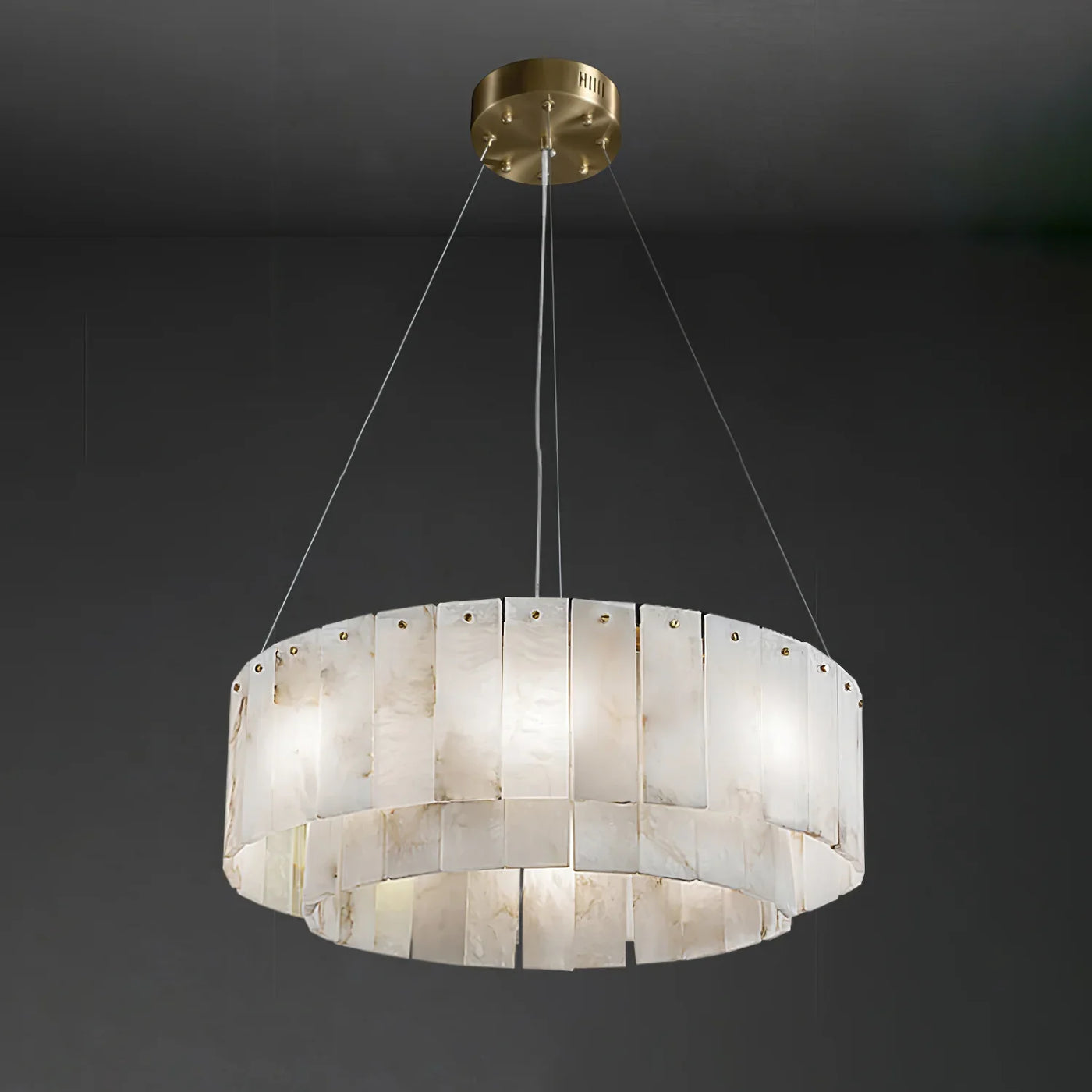 Spanish Alabaster Chandelier View 11 | Natural Spanish Alabaster Nona Chandelier | Modern Luxury Lighting | JINSHE | JINSHE