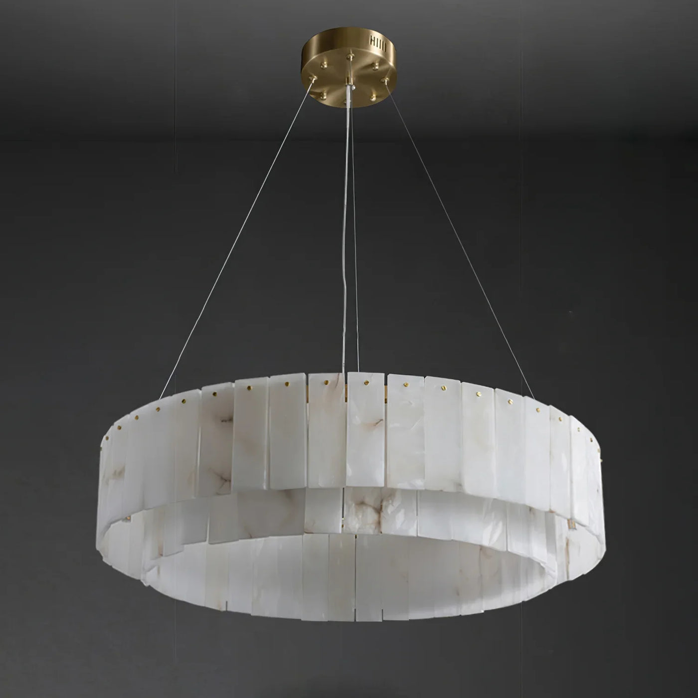 Spanish Alabaster Chandelier View 9 | Natural Spanish Alabaster Nona Chandelier | Modern Luxury Lighting | JINSHE | JINSHE