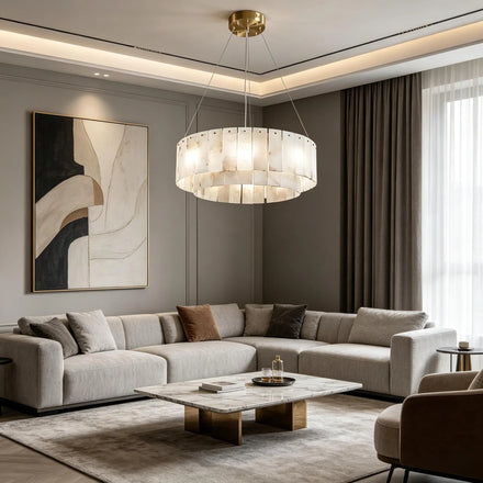Nona Alabaster Chandelier
