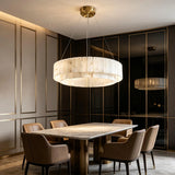 Spanish Alabaster Chandelier View 8 | Natural Spanish Alabaster Nona Chandelier | Modern Luxury Lighting | JINSHE | JINSHE