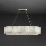 Spanish Alabaster Chandelier View 10 | Natural Spanish Alabaster Nona Linear Chandelier | Modern Luxury Lighting | JINSHE | JINSHE