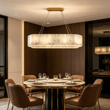 Spanish Alabaster Chandelier View 7 | Natural Spanish Alabaster Nona Linear Chandelier | Modern Luxury Lighting | JINSHE | JINSHE