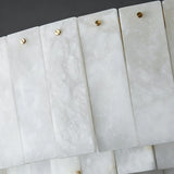 Spanish Alabaster Chandelier View 9 | Natural Spanish Alabaster Nona Linear Chandelier | Modern Luxury Lighting | JINSHE | JINSHE