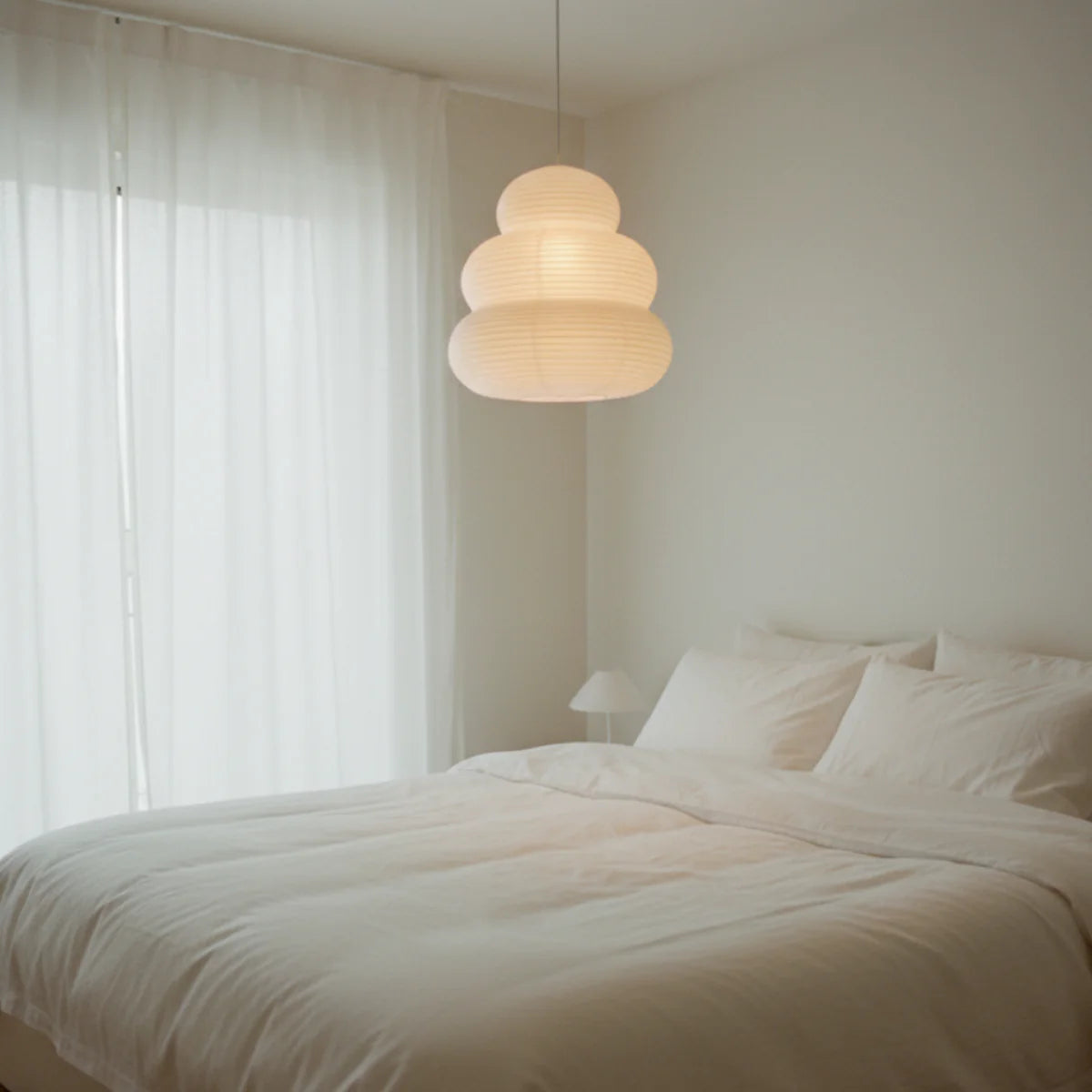 JINSHE Isamu Noguchi's creative Japanese rice paper chandelier Pendant Light - product image