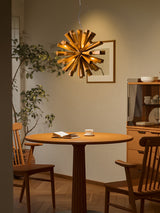 Nova Burst Curated Iron & Glass Chandelier – dimensional scale reference